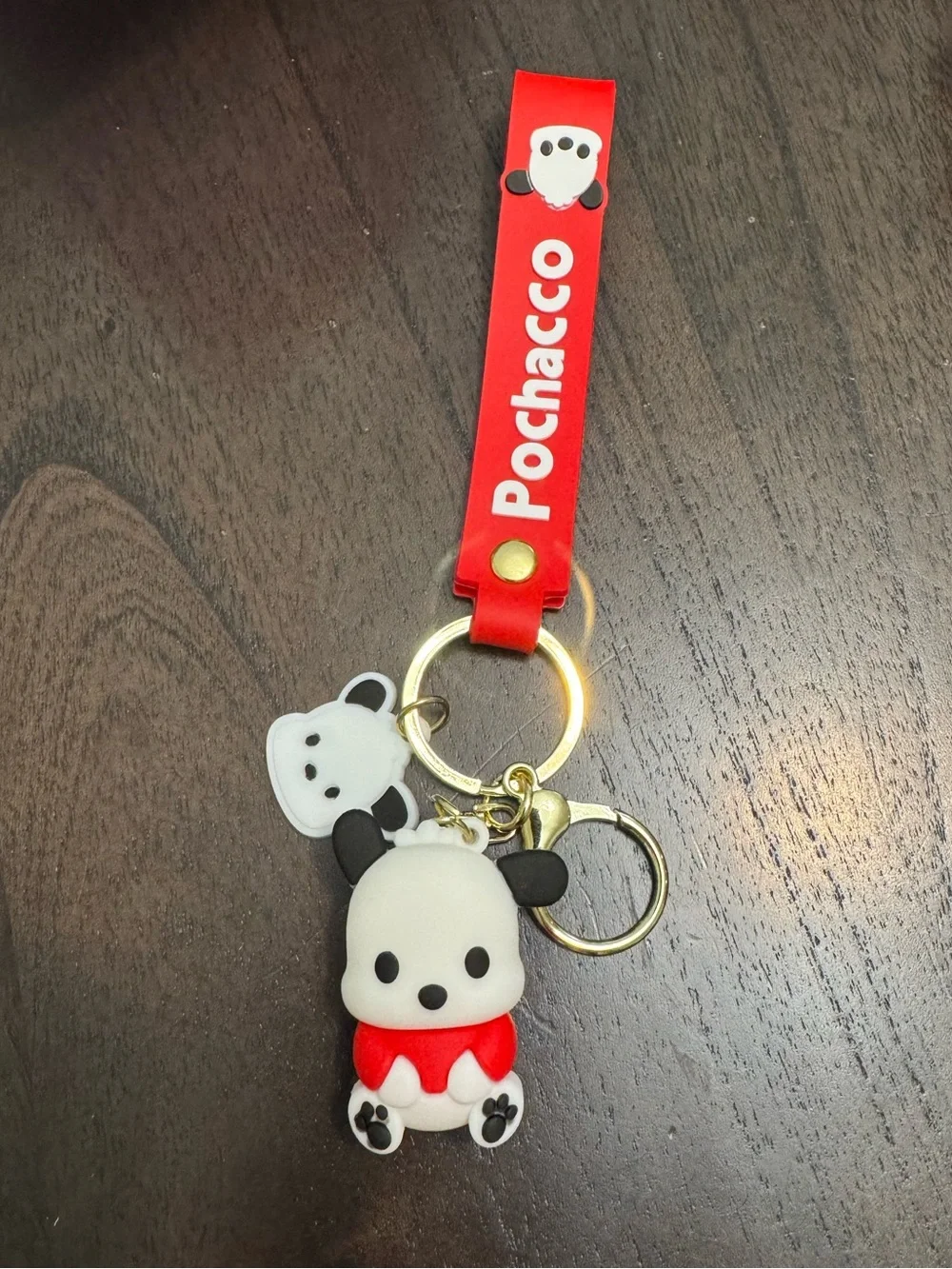 3D Pochacco Keychain with strap